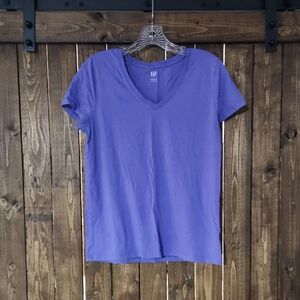 GAP Women's Short Sleeve Purple Tee